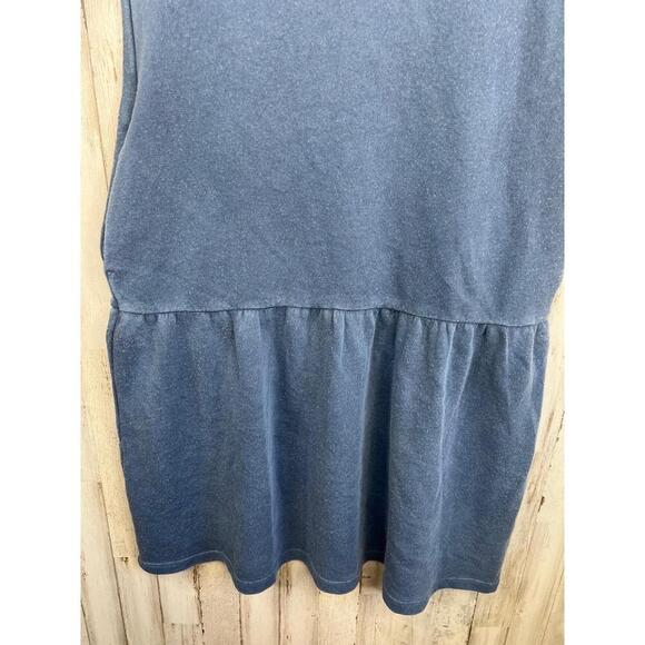 Caslon Casual Blue Dress Short Puff Sleeves Round Neck Size XXS Pockets - Picture 4 of 12